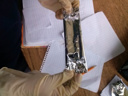 Memoria ram envuelta en aluminio 